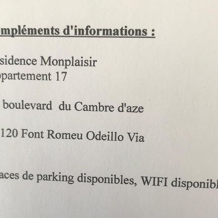 Ferienwohnung Monplaisir Font-Romeu-Odeillo-Via Exterior foto